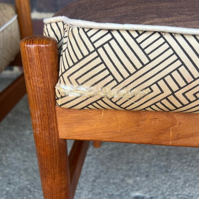 Danish Recliner With Ottoman For Sale - Image 10 of 13