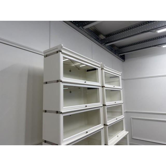 Ivory English White Display Bookcase from Globe Wernicke For Sale - Image 8 of 18