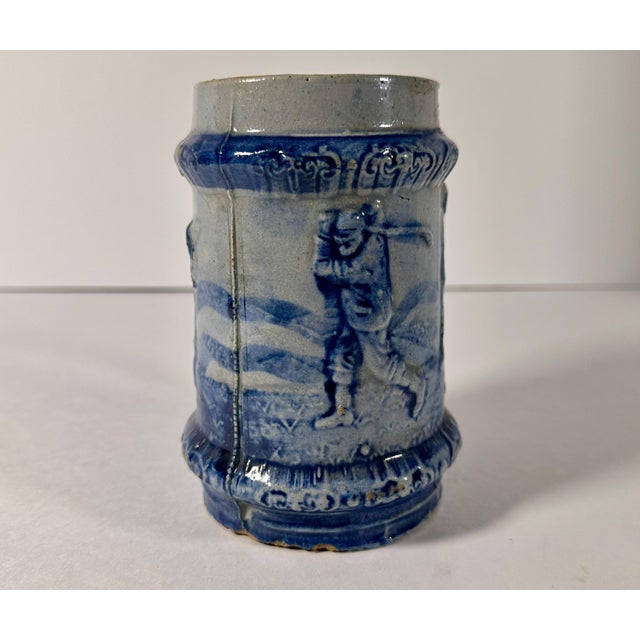 Early 20th Century Robinson Clay Bristol-Slip Glazed Stoneware Golfing Mug For Sale - Image 4 of 10