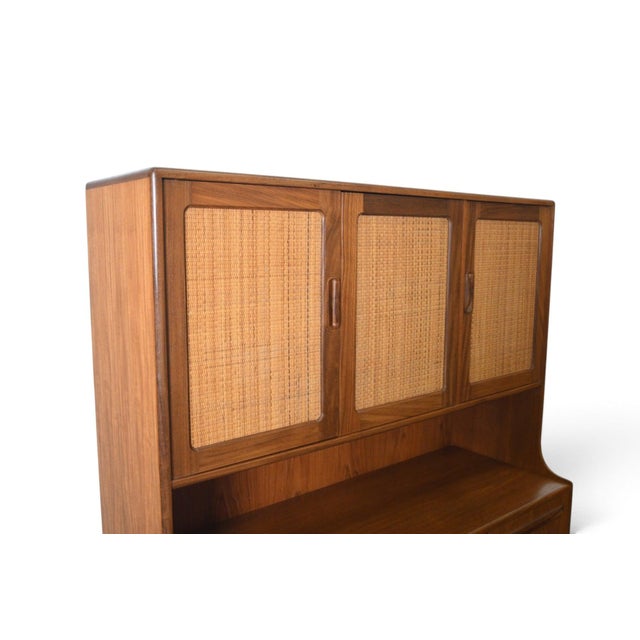 Mid 20th Century Tall G Plan Fresco Teak + Cane Credenza / Sideboard For Sale In San Francisco - Image 6 of 13
