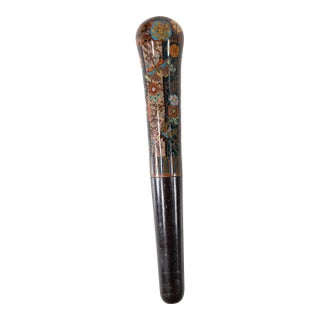 19th Century Japanese Cloisonne Enamel Cane Head in Aesthetic Style For Sale