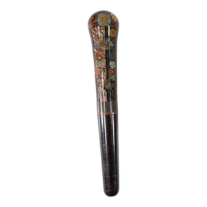 19th Century Japanese Cloisonne Enamel Cane Head in Aesthetic Style