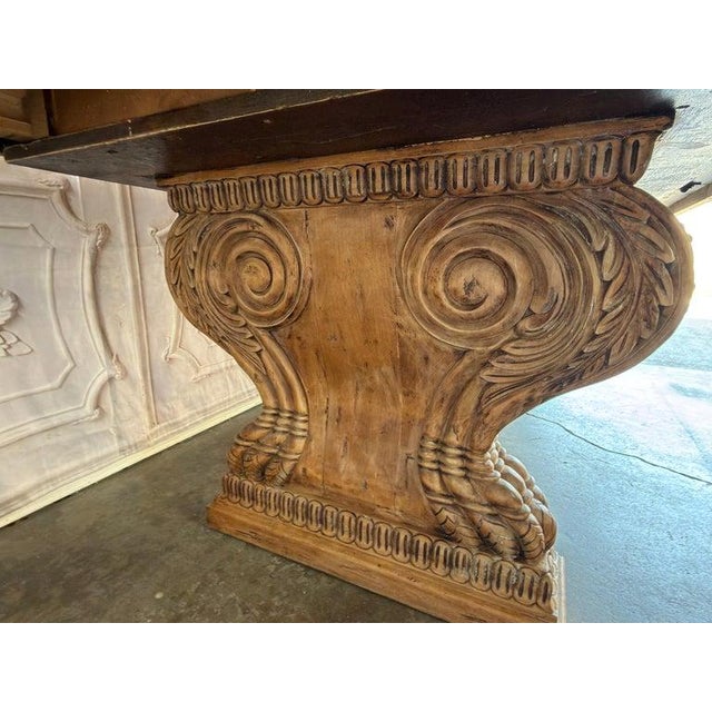 Italian Tuscan Revival Extendable Dining Table For Sale - Image 12 of 18