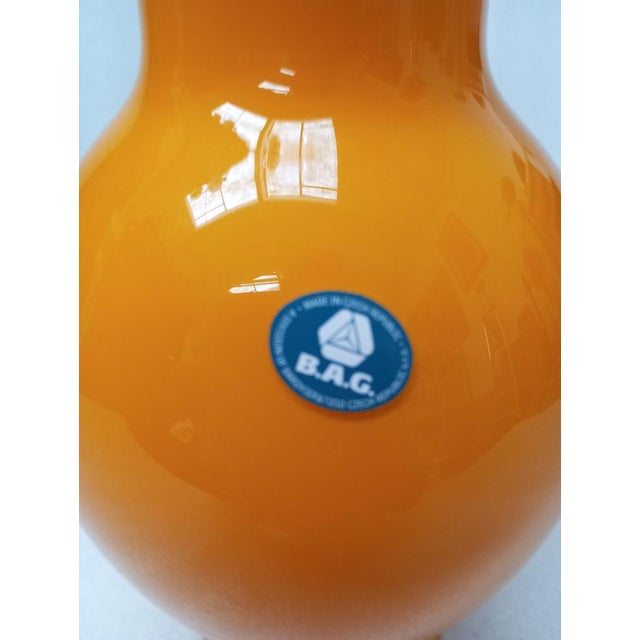 Orange Art Glass Vase from Barovier & Toso, 1990s For Sale - Image 8 of 11