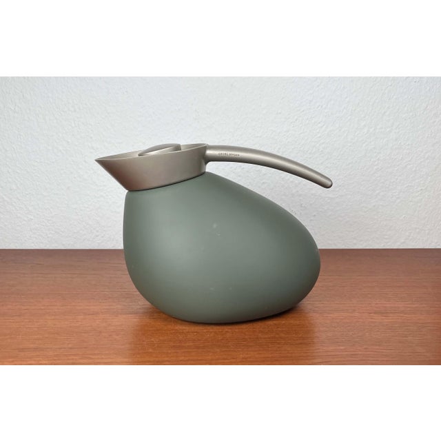 Danish Design Green Model Quack Thermos Coffee or Tea Pot by Maria Berntsen for Georg Jensen For Sale - Image 6 of 18