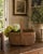 A beautifully crafted vintage gathering basket woven in the Nantucket tradition, with a softly rounded rectangular body...