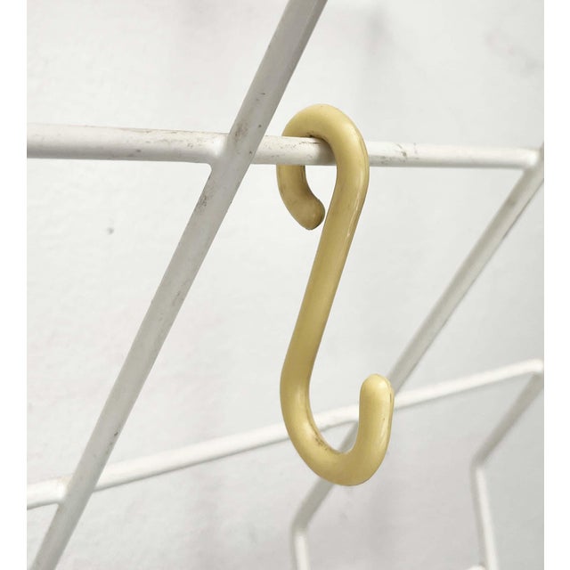 Mid-Century Modern German Minimalist White String Coat Rack, 1960s For Sale - Image 11 of 18