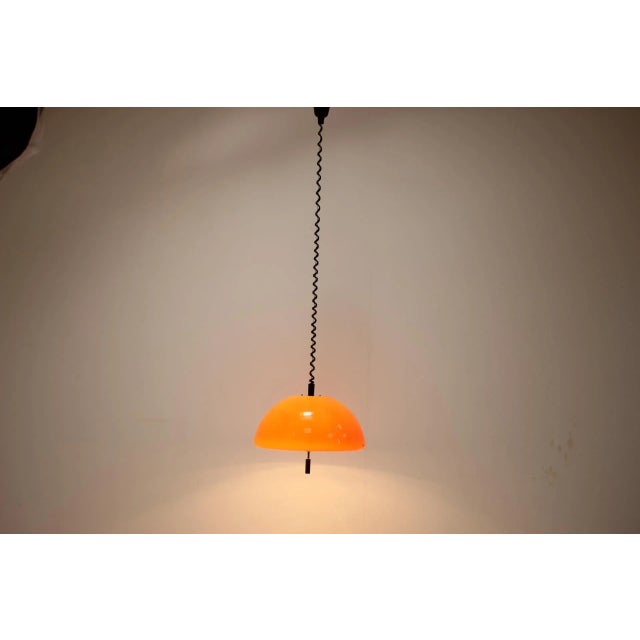 Mid-Century Pendant attributed to Guzzini for Meblo, Italy, 1970s For Sale - Image 10 of 11