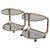 German Brass Rollable Nightstands with Toned Glass Shelves, 1970s, Set of 2 For Sale - Image 9 of 9