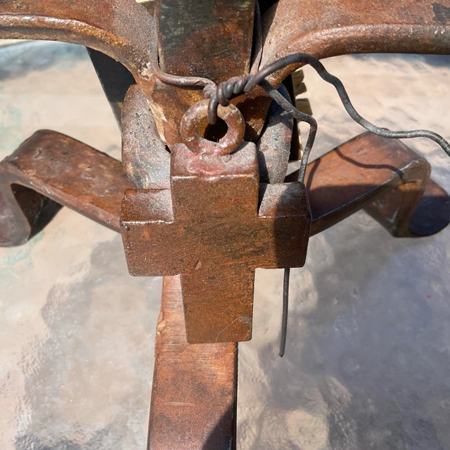 1990s 1990s Jan Barboglio Candelabra With Cross For Sale - Image 5 of 6