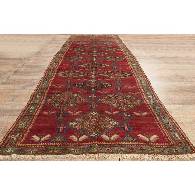 Late 19th Century Caucasian Karabagh Rug, 04'07 X 14'07 For Sale - Image 9 of 10