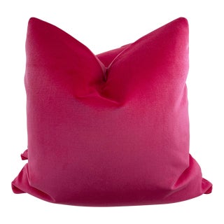 Hot Pink Velvet 22" Pillows-A Pair For Sale