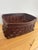 Brown Contemporary Arte & Cuoio “Intrecci” Woven Leather Storage Basket For Sale - Image 8 of 10