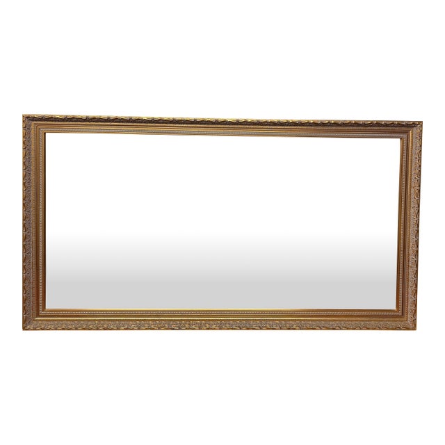 Z Gallerie Old World Over Mantle Mirror, Vintage For Sale