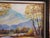 Late 20th-Century Idealization Landscape Autumn Birch River & Mountain Oil Painting – Signed Ayj For Sale - Image 9 of 9