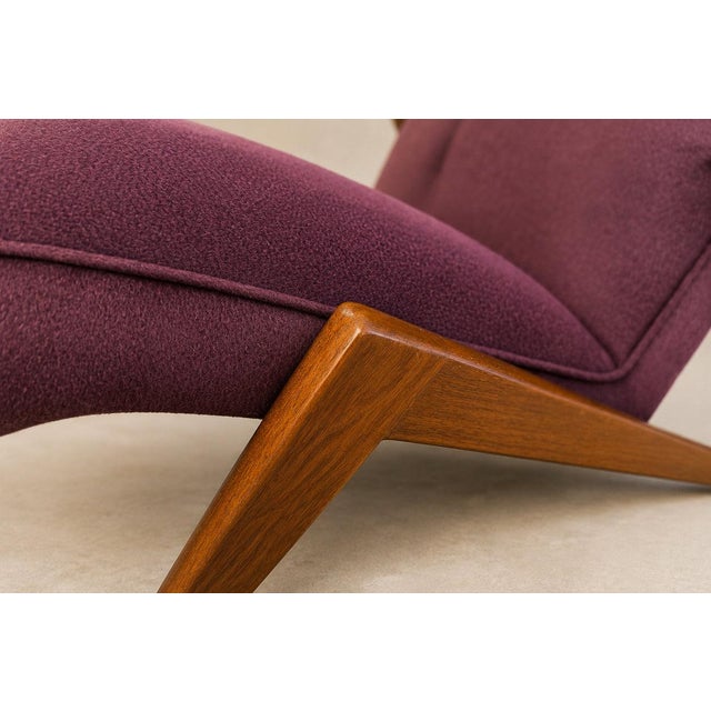 Mid-Century Modern Brazilian Modern Imbuia Wood & Mohair Lounge Armchair, Att. José Zanine Caldas, 1950s – Lot 881 For Sale - Image 3 of 18