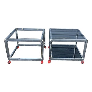 1970s Milo Baughman Style Side Tables For Sale