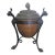 Early 21st Century Iron and Copper Covered Urn With Griffin Heads For Sale