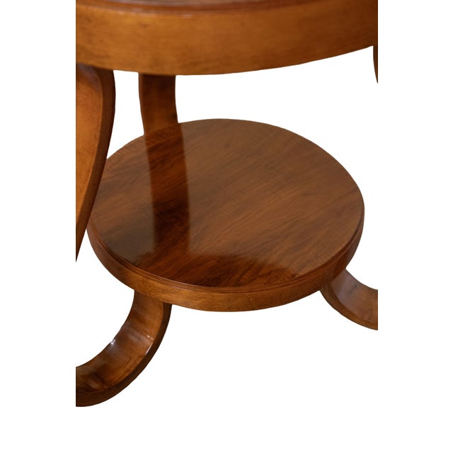 Mid 20th Century Art Deco Round Occasional or Side Table From Italy For Sale - Image 5 of 9