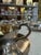 Refined Italian Tea service in silver plate, composed of twelve cups and matching saucers, crafted in a classic mid-...