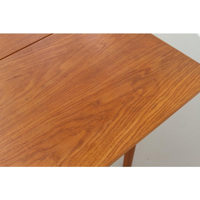 Mid-Century Danish Compact Folding Oak Dining Table attributed to Børge Mogensen, 1950s For Sale - Image 17 of 18