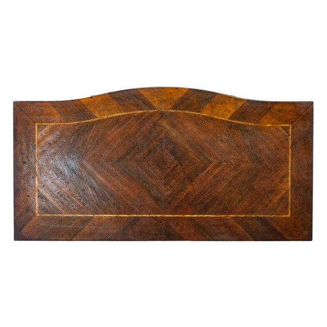 Burnt Umber Early 20th Century Louis XV Style Dresser W/ 2 Drawers For Sale - Image 8 of 9