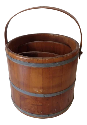 Country Style Firkin Magazine Holder
