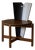 James Evanson Masque Chair, Mahogany & Laminate, Mid-Century, 1987 For Sale