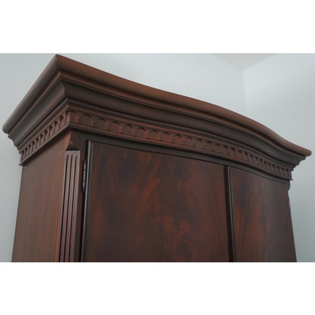 Wood Thomasville 2 Door Mahogany Bedroom Armoire Chest For Sale - Image 7 of 18
