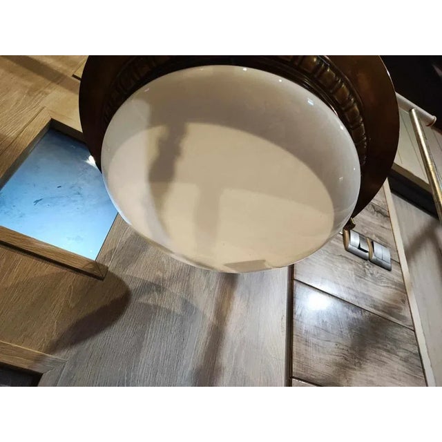 1920s Art Deco Brass Chandelier, 1920s For Sale - Image 5 of 10