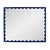 Kenneth Ludwig Chicago Scalloped Navy Rectangle Mirror For Sale - Image 4 of 7
