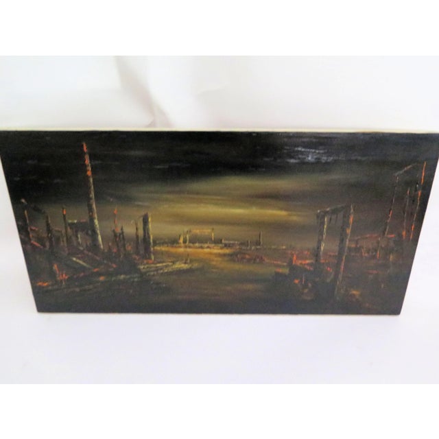 1960s "Day After the Last Day" Painting by Listed Artist Stancin For Sale - Image 5 of 6