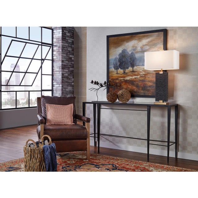 Metal Chelsea Console Table in Bronze For Sale - Image 7 of 7