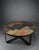 Brutalist Round Coffee Table in Norwegian Slate, Concrete and Hammered Brass attributed to Paul Kingma, Netherlands, 1970s For Sale - Image 9 of 14