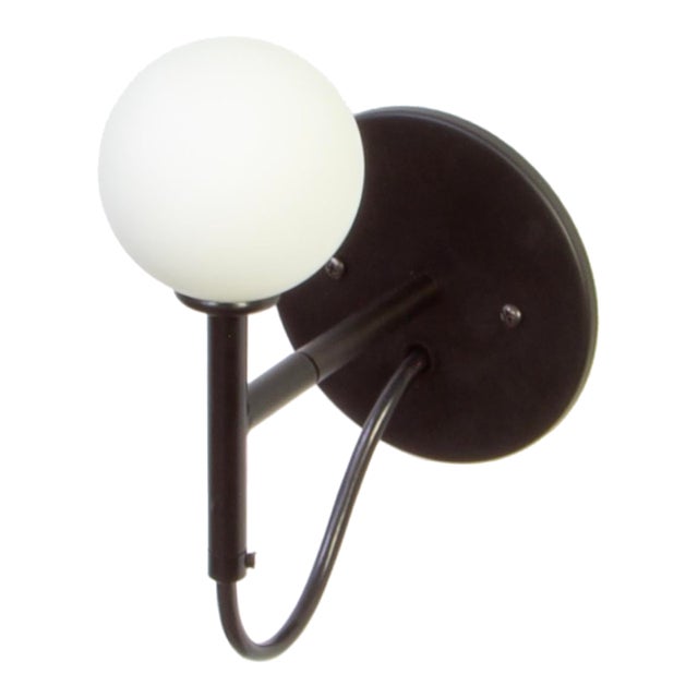 Loop Sconce Black, Modern, by Research.Lighting, Modern, Minimal For Sale