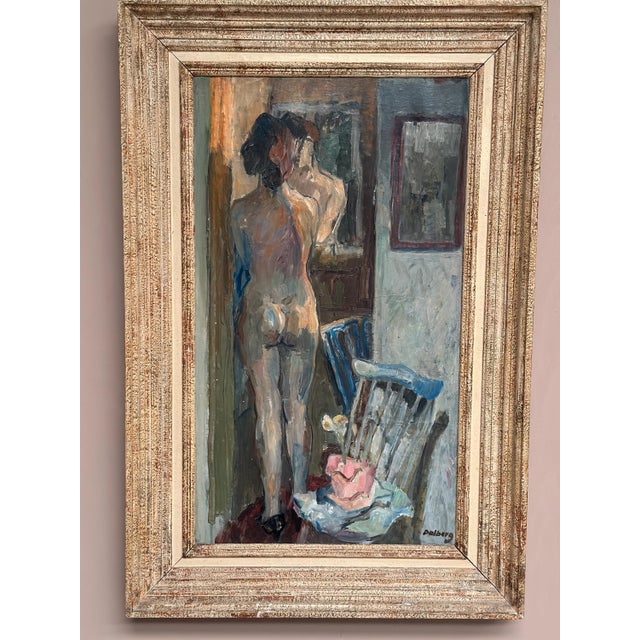 Åke Dalberg, Nue and La Toilette, 1950s, Oil on Canvas, Framed For Sale - Image 7 of 18