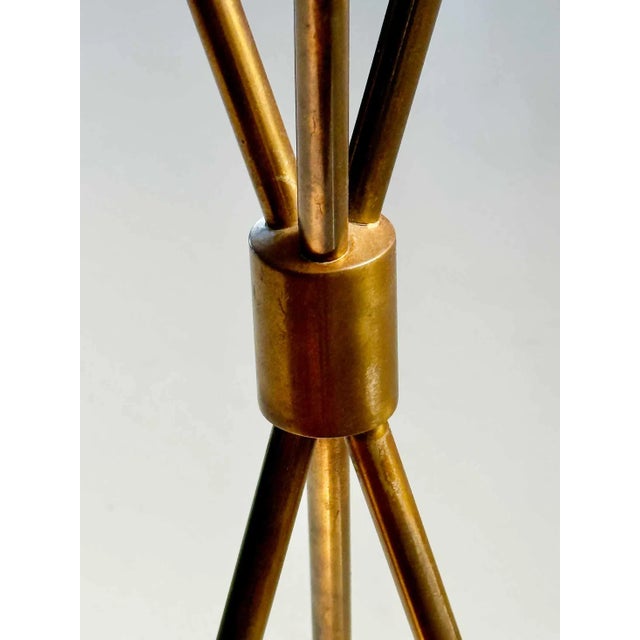 Brass Th Robsjohn Gibbings Tripod Lamp for Hansen Lighting Co. For Sale - Image 8 of 10