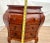 Brown Vintage Petite Venetian Bombe Commode Small Chest of Drawers Burled Walnut For Sale - Image 8 of 11