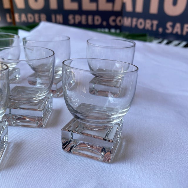 1970s Collection of Vintage Ice Cube Shot Glasses- Set of 7 For Sale - Image 4 of 8