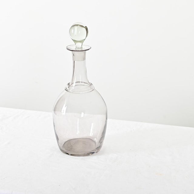 19th Century French 19th Century Large Glass Calvados Decanter With Ball Stopper For Sale - Image 5 of 7