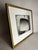 Graphite abstract geometric drawing - Signed Achillo Sulla. Comprised of 3 geometric soft sided rectangles on white paper....