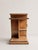 Modernist French Architectural Blonde Mahogany Side Table and Pedestal Cabinet, 1930s For Sale - Image 4 of 9