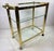 Mid-Century Design Institute of America Brass and Glass Bar Trolley For Sale In Philadelphia - Image 6 of 11