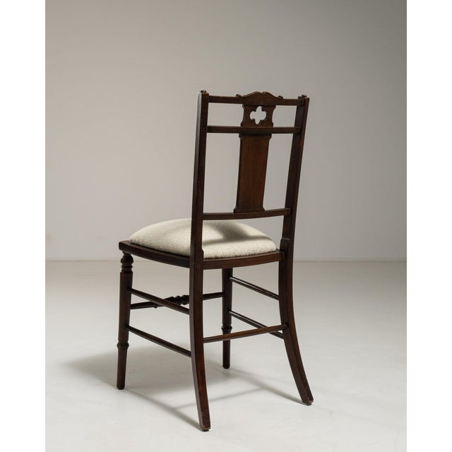 Wood 19th Century France Edwardian Brown Wood Lounge Chair For Sale - Image 7 of 10
