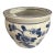 Vintage Blue and White Chinoiserie Cache Pot For Sale