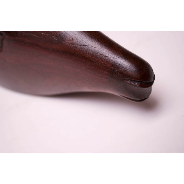 Wall-Mounted Hand-Carved Wooden Antelope Head For Sale - Image 9 of 13