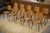 Vintage Brown Oak Chairs, 1960s, Set of 10 For Sale - Image 4 of 11