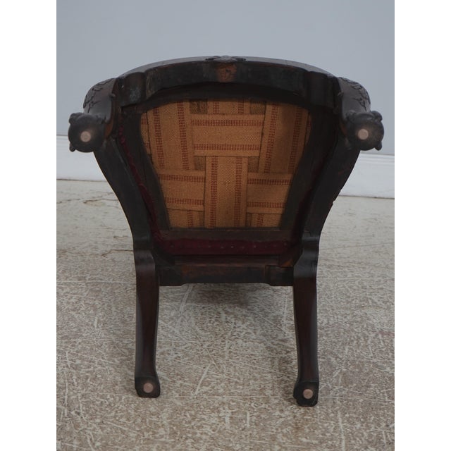 Antique 18th Century Queen Anne Ball & Claw Mahogany Side Chair For Sale - Image 15 of 18