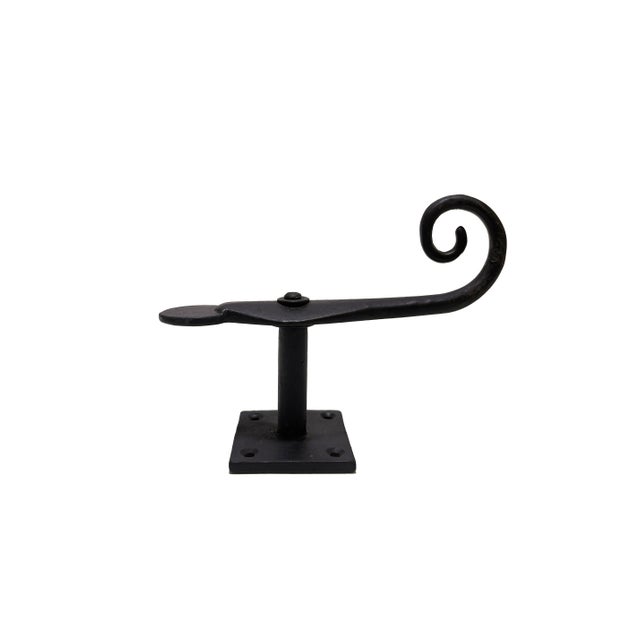 Mid 20th Century Vintage Hand-Forged Cast Iron Shutter Stops or Latches, Set of 9 For Sale - Image 5 of 7