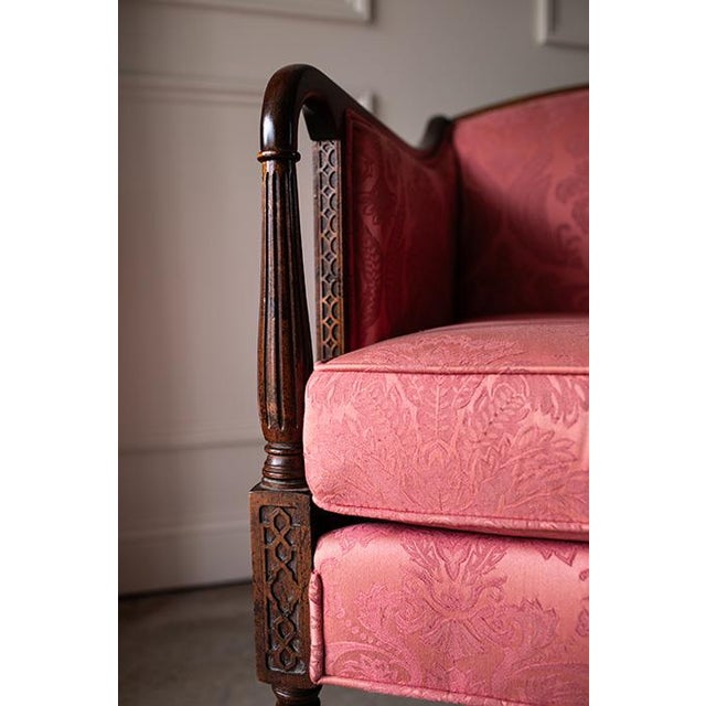 Late 20th Century Louis XVI Pink Bergère Chairs by Woodmark Originals - A Pair For Sale - Image 17 of 18